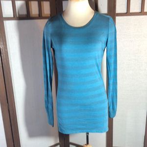 American Eagle large long muted striped t shirt, long sleeves retro/ 2010.